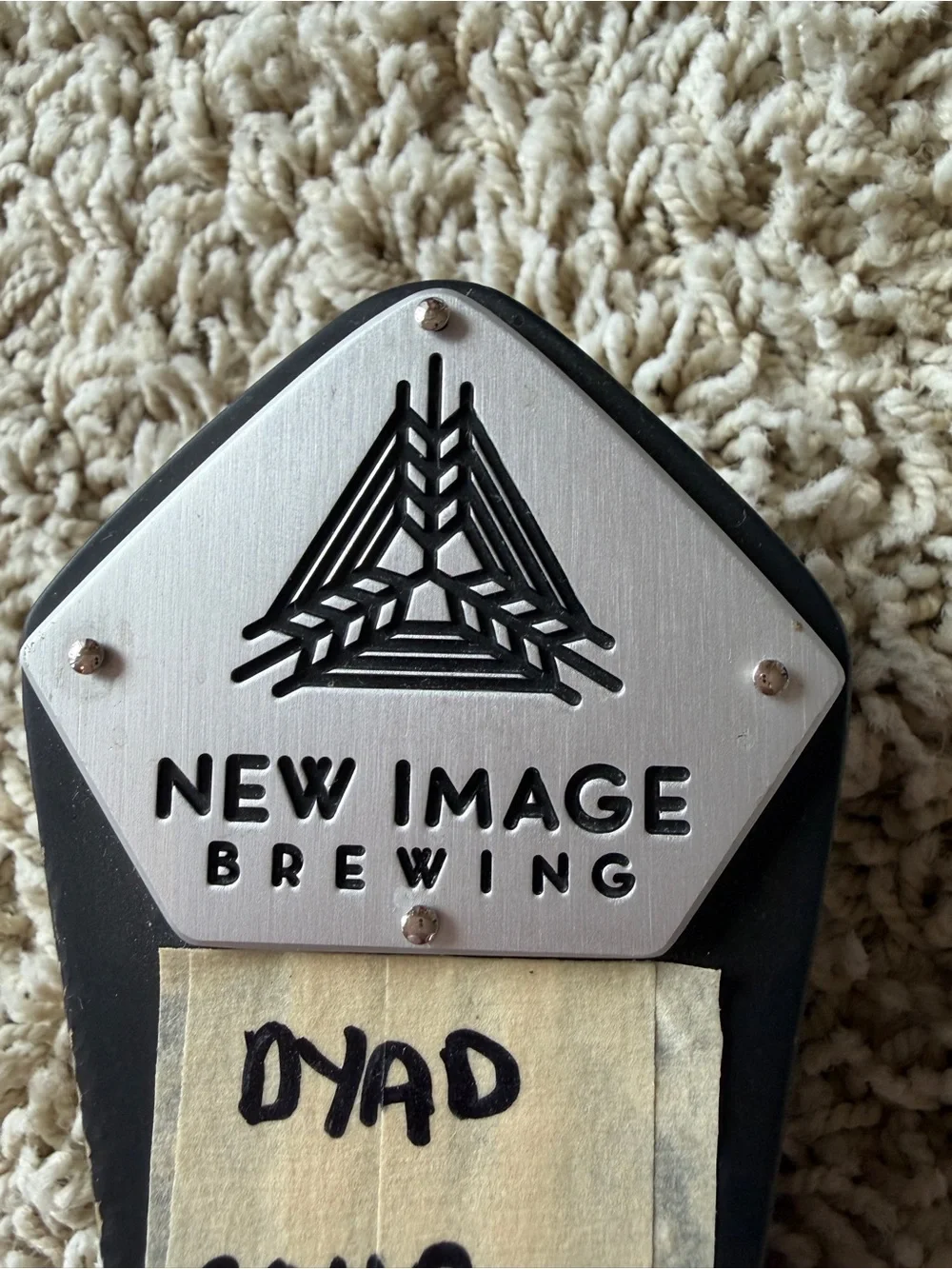New Image Brewing Beer Tap Handle Wood Metal Craft Brewery J4
